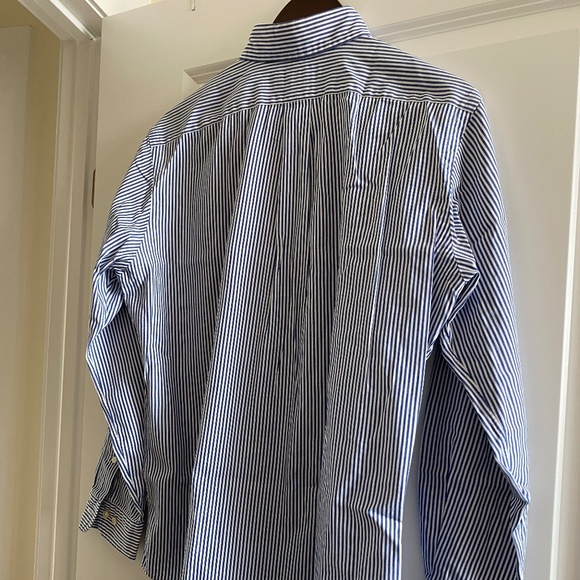 Ralph Lauren Navy & White Long Sleeve Button-Down Shirt Size 15 1/2/32/33 - Picture 2 of 8
